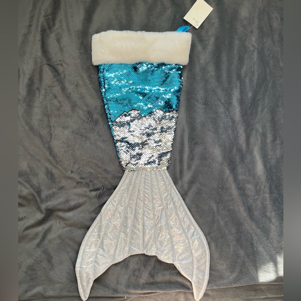 Mermaid glitter stocking